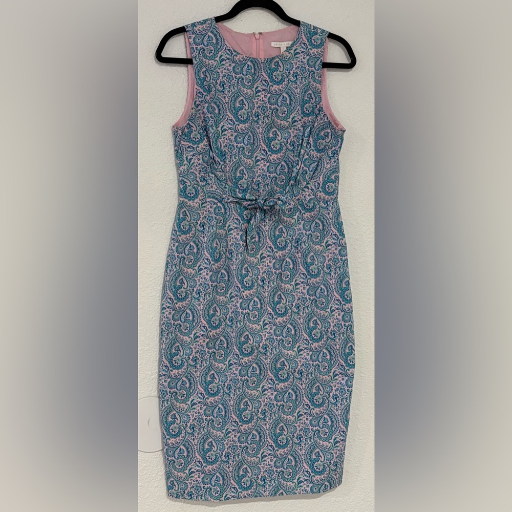 Antonio Melani Midi Dress Pink and Blue Floral Liberty London